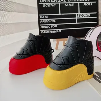 Оригинальные красные / желтые баскетбольные кроссовки, чехол для Bluetooth-гарнитуры для Airpods 1 2 3 Pro, чехол для наушников Pro2, коробка для беспроводных наушников