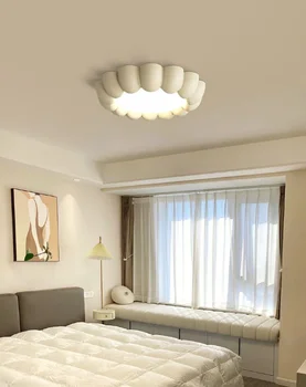 Лампы для спальни фары 2023 новый кремовый ветер полный спектр интернет знаменитостей креативные потолочные светильники для спальни