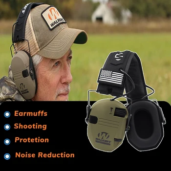 Защита слуха Защитные наушники для защиты ушей Шумоподавление при съемке Наушники с регулируемым уровнем шума NRR 23 дБ