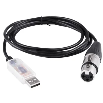 FT232RL Адаптер USB к RS485 XLR Интерфейсный кабель DMX DMX512 Кабель контроллера сценического освещения.