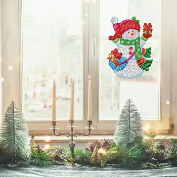 Мозаичная наклейка ручной работы, 5D Наклейки с бриллиантами, Рождественский узор для детей и взрослых, Рождественский рисунок своими руками для детских подарков