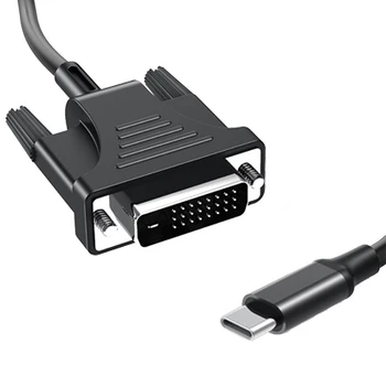 Кабель-адаптер USB C-DVI USB 3.1 Type C-DVI Male 4K, Совместимый с Macbook Air, Кабель-адаптер 3.1-DVI (2 м)
