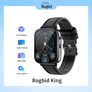 Смарт-часы Rogbid King Мужские Часы 4G GPS Bluetooth Видео С Двойной камерой спортивные часы 4G Call Smartwatch Женские Для Телефона Xiaomi