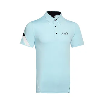 Одежда для гольфа, мужская футболка-поло с коротким рукавом, модная тонкая футболка, впитывающая пот, быстросохнущая рубашка-поло, спортивная майка для гольфа на открытом воздухе