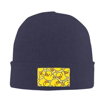 Желтые утиные шапки, осенне-зимние шапочки, модная милая кепка Унисекс, тюбетейка