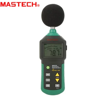 Цифровой измеритель уровня звука MASTECH MS6702, измеритель децибелов шума, измеритель температуры и влажности