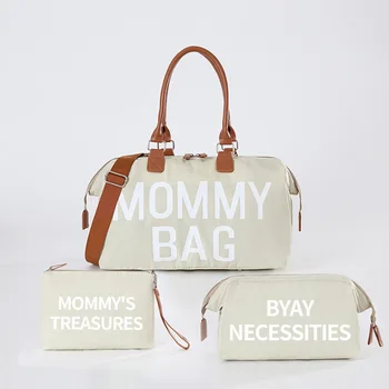 Легкая сумка для мамы для путешествий 3шт портативных сумок для беременных, изоляционная сумка для молочной бутылки, сумка для мамы большой емкости, сумка для детских подгузников