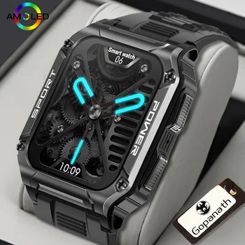 2023 Новые мужские часы Full Watch для Android, фитнес-часы с кислородом для измерения артериального давления, водонепроницаемые военные часы 5 Атм