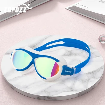 COPOZZ, модные очки для плавания для детей, Детские регулируемые УФ-водонепроницаемые очки для плавания, Противотуманные купальники, Спортивные очки