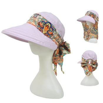 Женские шляпы с цветочным принтом, весенне-летние солнцезащитные шляпы для улицы, велосипедные пляжные кепки для рыбаков с широкими полями, защищающие от ультрафиолета