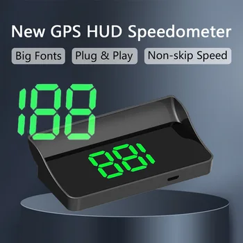 Автомобильный OBD2 GPS Головной дисплей, Проектор на лобовое стекло, Цифровой Автомобильный Спидометр КМ / Ч, Аксессуары для Автоэлектроники