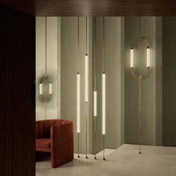 2023 Новая трендовая серия стеклянных зажимов, Итальянский Дизайнерский Подвесной светильник с регулируемой яркостью, Подвесной светильник для гостиной