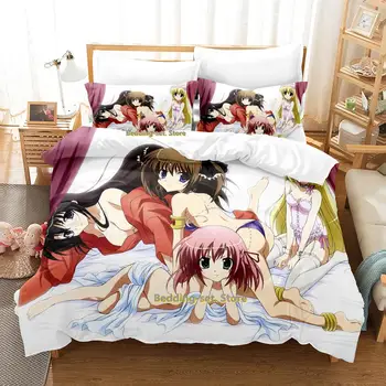 Новый комплект постельного белья Seitokai No Ichizon с рисунком аниме, комплект из трех предметов для спальни для взрослых и детей, комплекты пододеяльников для мужчин, комплект пододеяльников для мальчиков