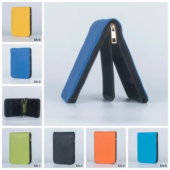 Многоцветный карманный пенал из искусственной кожи, водонепроницаемая многофункциональная сумка для хранения ручек, прочный модный портативный кошелек