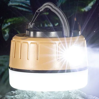 Ночная аварийная лампа Type C, заряжающаяся от кемпинга, 1800 мАч, светодиодный фонарь для кемпинга, 5 режимов освещения, супер яркий для кемпинга, рыбалки