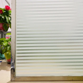 Самоклеящаяся пленка для окон с матовыми жалюзи, защитная виниловая наклейка на стекло, матовые витражные наклейки для домашнего стекла