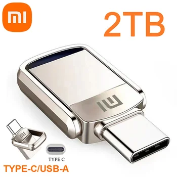 Xiaomi U Disk 2 ТБ 1 ТБ USB 3.0 Type-C Флэш-Накопитель Высокой Скорости Для Мобильного Телефона, Компьютера, Интерфейса Двойного назначения, Металлической Флэш-памяти