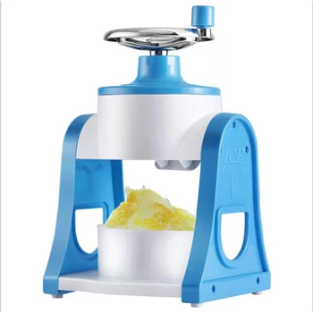Ручная машина для производства льда Ручной аппарат для приготовления фруктовых смузи Мини-Бытовая Маленькая Дробилка для льда
