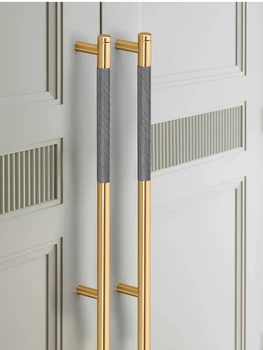 кухонные шкафы Nordic Golden Длиной 400 мм Ручки для шкафов Ручки для мебели с накаткой Ручки для шкафов и выдвижных ящиков Тянутся