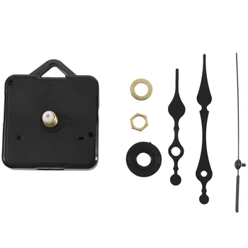 Часовой механизм с черной часовой минутной секундной стрелкой, набор инструментов для поделок, аксессуары для часов
