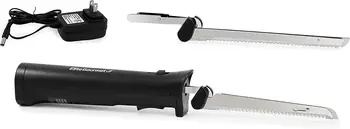 Профессиональный Беспроводной Перезаряжаемый нож для нарезки ломтиков Gourmet EK9810 с 4 Зазубренными лезвиями и Предохранительным спусковым крючком, Carv