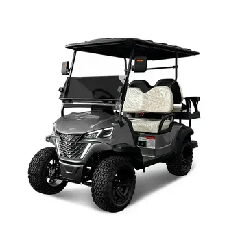 Новый электрический гольф-багги с независимой подвеской и регулируемой скоростью вращения, 4-местный внедорожный гольф-кар с аккумулятором