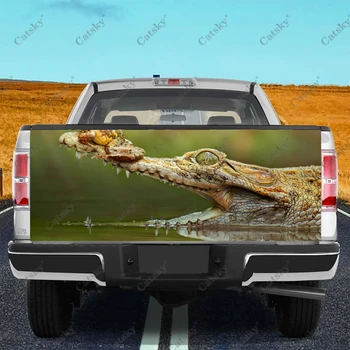 Наклейки с животными - крокодилами, наклейки на заднюю дверь грузовика, наклейки на бампер, графика для легковых автомобилей, внедорожников
