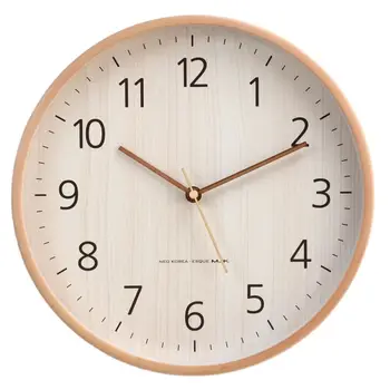 Современные деревянные настенные часы Кухонный часовой механизм Настенные часы Домашний декор Гостиная Креативные часы Saat Nordic из массива дерева FZ329