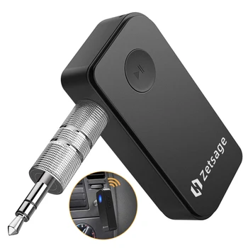Автомобильный Адаптер-Приемник Zestage Bluetooth 5.0 и Портативный Аудиоадаптер Aux Hands-free Беспроводные Автомобильные Комплекты для Дома/Аудио Стереосистемы
