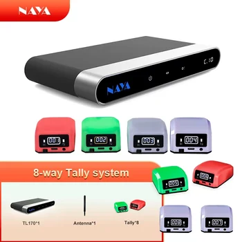 Беспроводная Система Подсчета Naya HDI-TL170 4/8 Tally Light Дальность Передачи 2000 м Для Sony Blackmagic Design Avmatrix Switcher