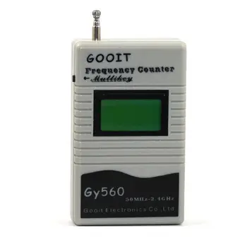 Тестер счетчика частоты GY560, 2-полосный радиоприемник GSM, 50 МГц-2,4 ГГц, тестовые устройства с ЖК-дисплеем