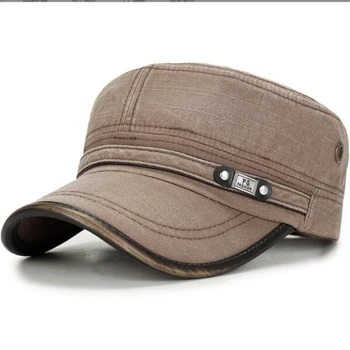 Удобная дышащая военная кепка цвета хаки, повседневная кепка, летняя кепка с солнцезащитным козырьком, плоская кепка для мужчин и женщин
