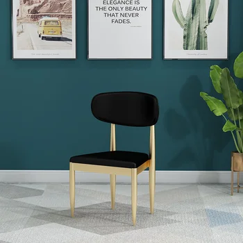 Скандинавские обеденные стулья, туалетный столик для кухни, гостиной, Мягкое Расслабляющее Эргономичное Садовое кресло для ожидания, Дизайнерские шезлонги для отдыха, Домашняя мебель