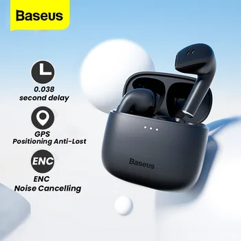 Baseus E8 Bluetooth TWS наушники Игровые наушники с низкой задержкой HD стереонаушники Наушники с шумоподавлением для iPhone Xiaomi