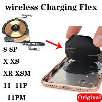 Оригинал для iphone 8 8 Plus X Xs Max XR 11 pro max Наклейка с катушкой беспроводной зарядки NFC с объемным гибким кабелем