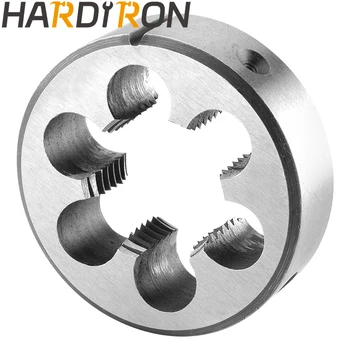 Метрическая круглая плашка для нарезания резьбы Hardiron M32X1,5 слева, машинная плашка для нарезания резьбы M32 x 1,5