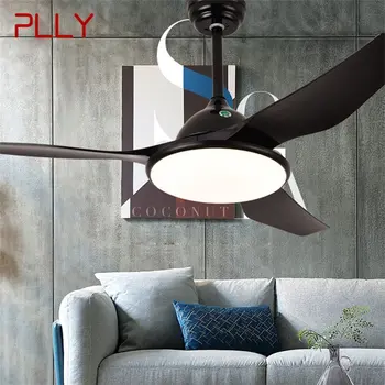 Потолочные вентиляторы PLLY Комплект светильников с дистанционным управлением, 3 цвета, современная светодиодная лампа для комнат, Столовая, спальня, гостиная, ресторан