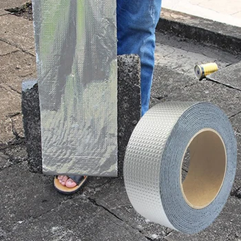 Уплотнительная лента из алюминиевой фольги, самоклеящаяся свободно нарезанная лента для фасада из цементной черепицы, продается в продаже