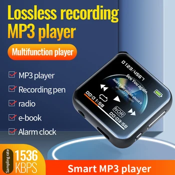Мини MP3-плеер с цветным экраном Портативный Аудиомагнитофон Электронная книга FM-радио Будильник Небольшой музыкальный проигрыватель с модулем Mp3
