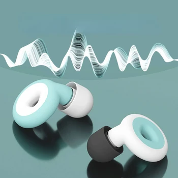 1 Пара профессиональных водонепроницаемых затычек для ушей, силиконовых затычек для ушей с изысканной коробкой, Шумоподавляющие Затычки для ушей для сна