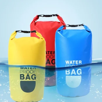 2-литровый Водонепроницаемый Сухой мешок для хранения Плавание на байдарках Речной туризм Поплавок Парусное каноэ Дайвинг Компрессионный рюкзак