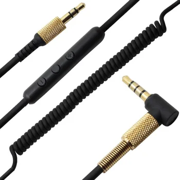 Удлинительный кабель 3,5 мм Сменный кабель наушников с микрофоном Регулятор громкости для монитора Major II MID
