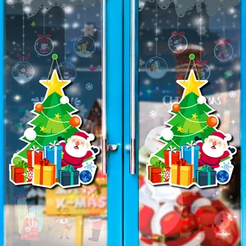 Бумажный подвесной орнамент на рождественскую дверь Санта-Клауса, Веселые рождественские украшения для дома 2023, Рождественский декор для Рождества, Новый 2024 год