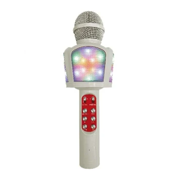 Караоке-микрофон для детей, 5 В 1, беспроводное караоке Bluetooth со светодиодной подсветкой, рождественские подарки на День рождения