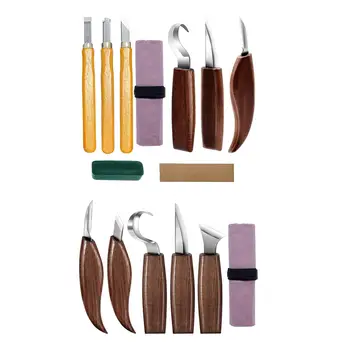 Набор инструментов для резьбы по дереву премиум-класса, резак для деталей деревообработки, ручной инструмент для начинающих