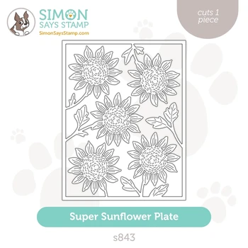 Addycraft Штампы для резки металла Super Sunflower Plate набор штампов для вырезок из бумаги нож для рукоделия пресс-форма для штамповки лезвий трафареты для штамповки