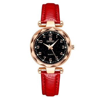 Модные кварцевые часы SENO, ювелирные часы, роскошные женские часы-браслеты