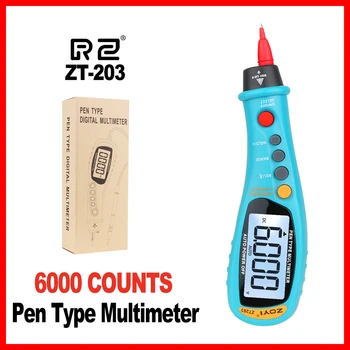 Цифровой мультиметр ZOYI, автоматический интеллектуальный датчик, Тестер ручки, 8000 Отсчетов, бесконтактный измеритель напряжения, Тип ручки Multimetre polimetro