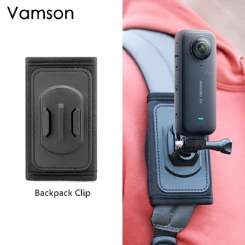 Vamson для iPhone Samsung Huawei Смартфон Рюкзак Зажим для GoPro 11 10 9 8 Фиксирующий Кронштейн База для Insta360 X3 DJI Аксессуары