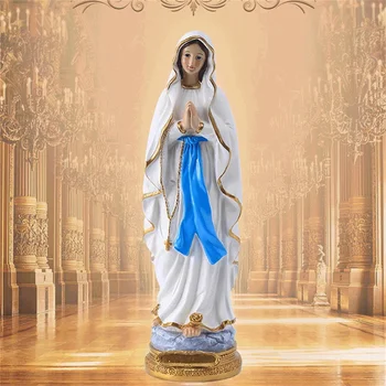 Модель Девы Марии Статуя Пресвятой Богородицы Лурдской Пресвятая Богородица Мать Мария Католическая Религиозная статуэтка из смолы